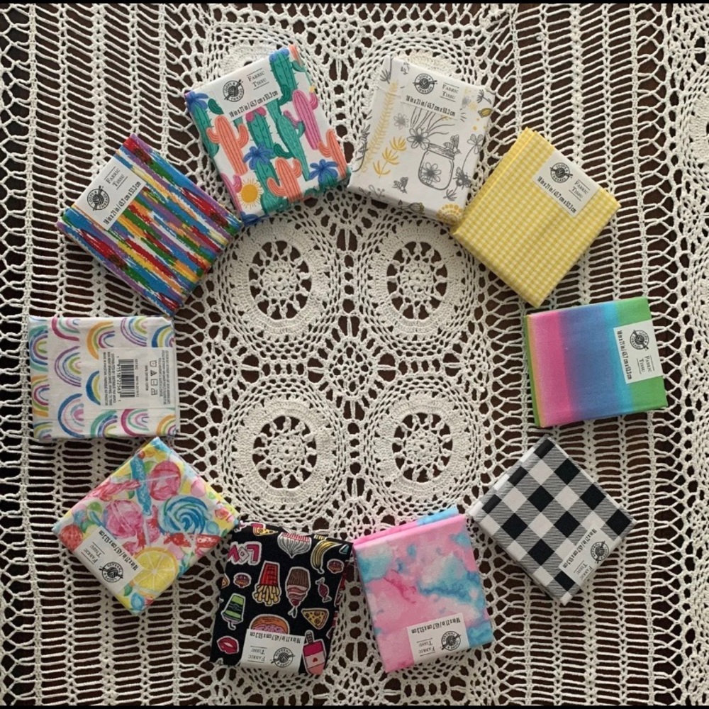 Fabric (pre - cut) set of 20 Each 18 in X 21in
